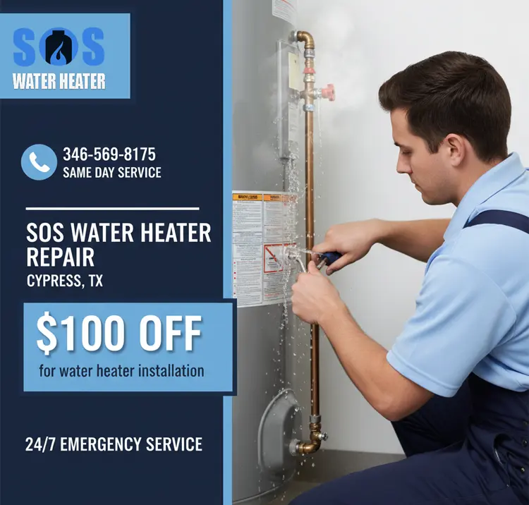 Sos Water Heater Repair Cypress TX offer